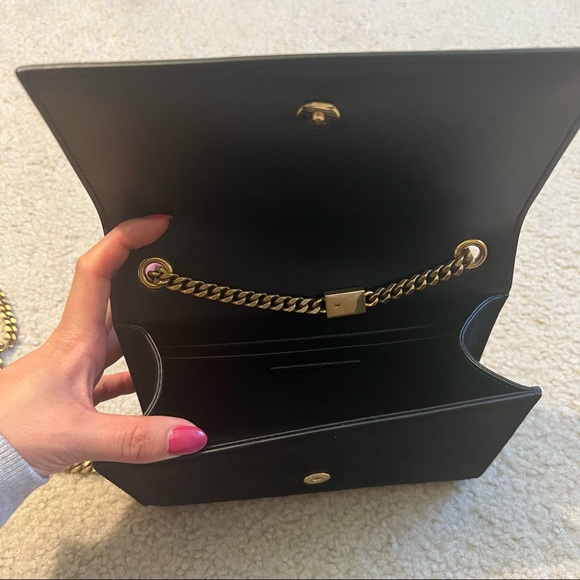 Saint Laurent Kate Small Crossbody YSL Monogram Kate Small Suede Chain Crossbody - Picture 8 of 14